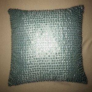 Style & Co Aqua Sequin Decorative Throw Pillow